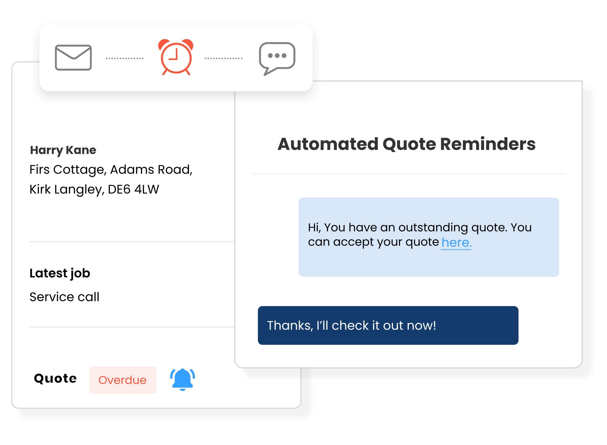 Quote reminders help you win more quotes