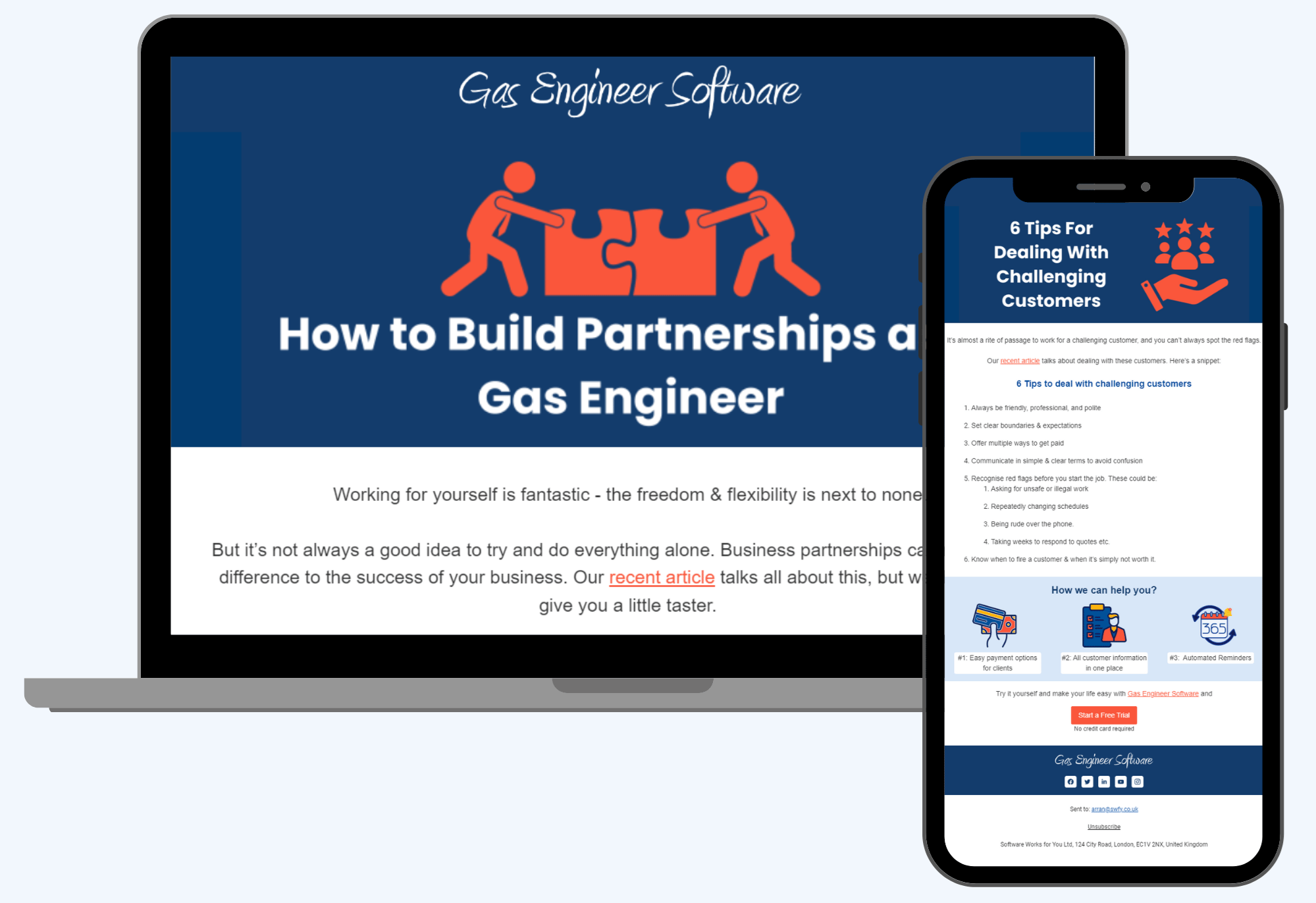 newsletter signup example What our newsletters look like